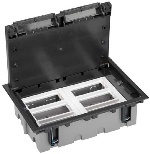 Лючок регулируемый в бетон Simon Connect Cima SF670 6х2 мод. 225x310x76мм IP44 графит картинка